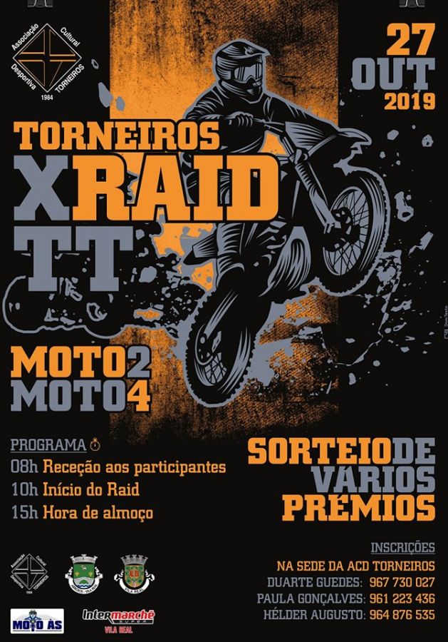 Cartaz X Raid TT Torneiros Moto/Quad 2019